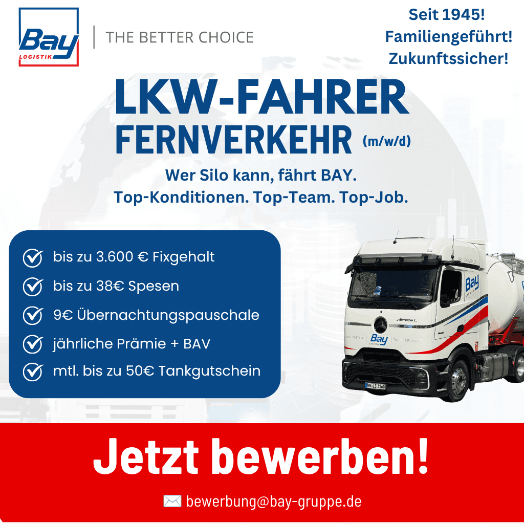 LKW-Fahrer im Fernverkehr (m/w/d)